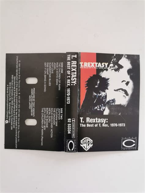 T Rextasy The Best Of T Rex 1970 1973 De T Rex 1985 K7 Warner