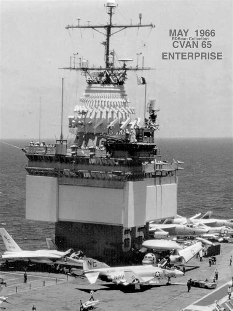 File Island Of USS Enterprise CVAN 65 In 1963 1964 40 OFF