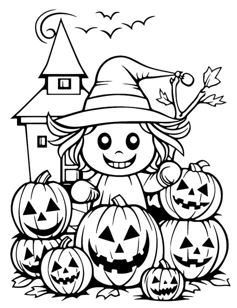 50 Halloween Coloring Pages: Free Sheets for Kids