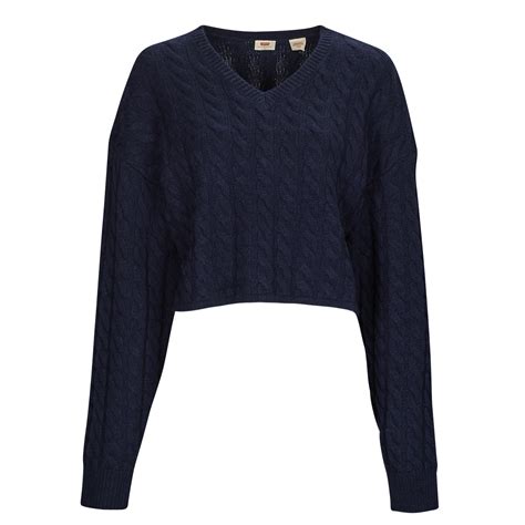 Levi S Rae Cropped Sweater Niebieski Marine Bezp Atna Dostawa