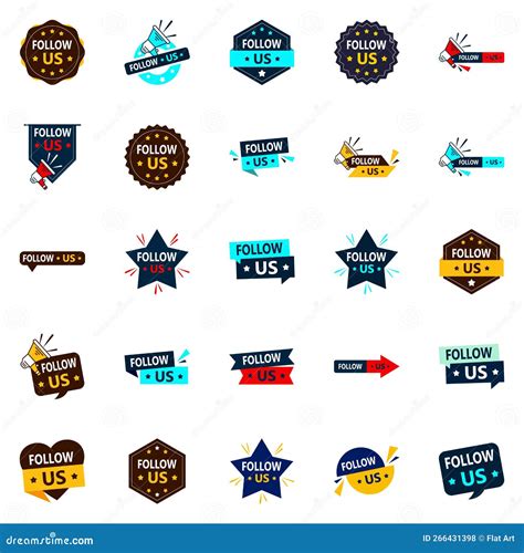 20 High-Impact Follow Us Banners for Your Social Media Profiles Stock
