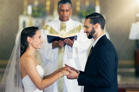 Premium Photo Couple Getting Married Wedding Vows And Love Commitment