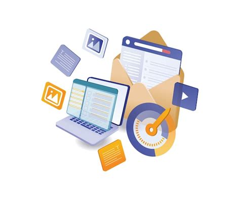 Premium Vector | Email digital marketing strategy analysis