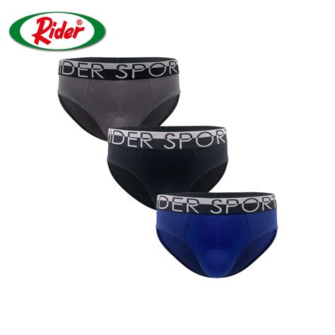 Jual Rider Sport Brief Celana Dalam Pria R782B Isi 3 Pcs Shopee