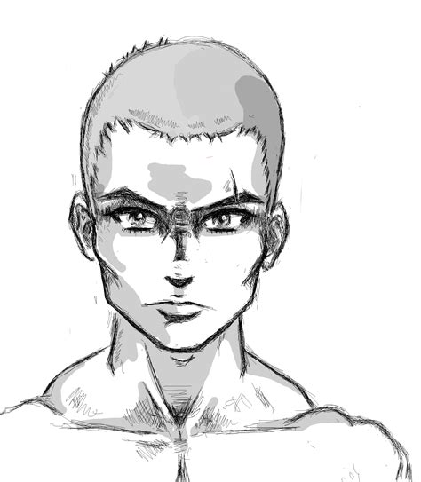 Male Manga Face Sketch 2(my manga character) by neranu on DeviantArt