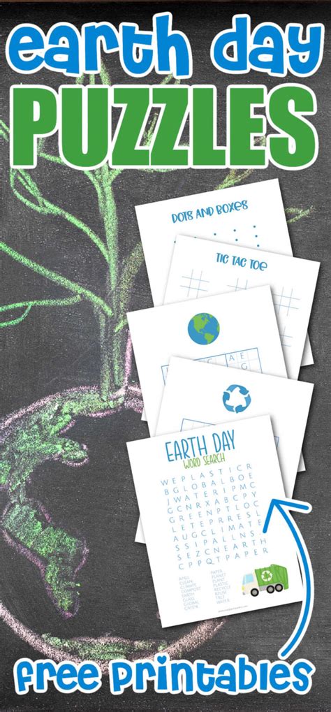 Earth Day Puzzles - Made with HAPPY