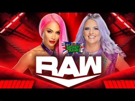 Wwe K Raw Mitb Qualifying Match Eva Marie Vs Candice Lerae Youtube