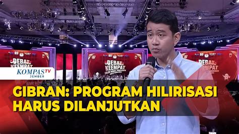 Paparkan Visi Dan Misi Gibran Gaungkan Program Hilirisasi Di Debat