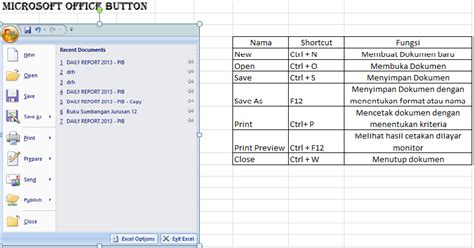 microsoft office button