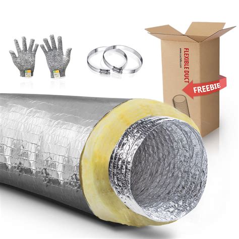 Cuchiilo Inch Feet Insulated Flexible Duct R Insulated