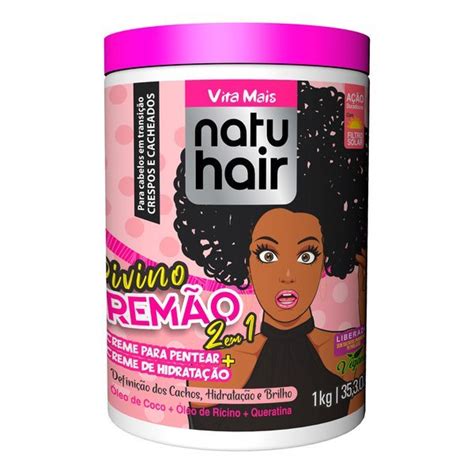 CREME PARA PENTEAR CREME DE HIDRATÇÃO DIVINO CREMÃO NATU HAIR 1KG