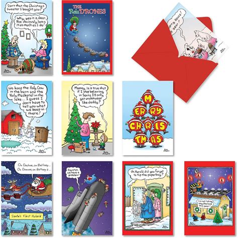 Amazon Nobleworks Assorted Funny Cards For Christmas