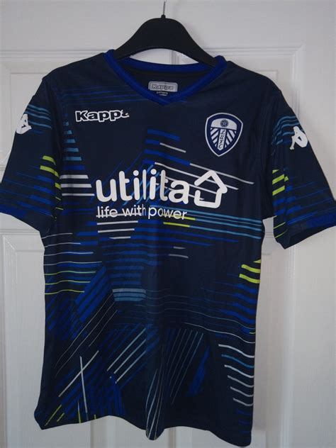 Leeds United Away Football Shirt Sponsored By Utilita