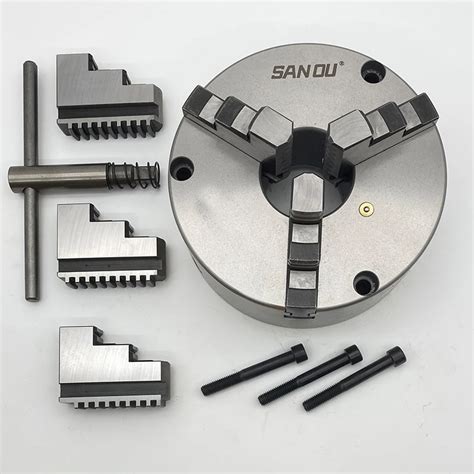 160mm Lathe Chuck SANOU 3 Jaw Front Mount 3 Jaw Self Centering Lathe