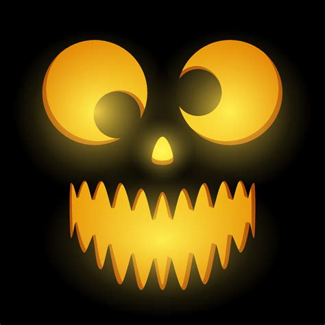 Halloween Pumpkin Face, Vector illustration 11083606 Vector Art at Vecteezy