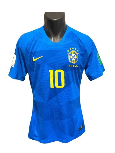 Neymar Jr Brazil Match Shirt Vs Costa Rica World Cup 2018 CharityStars