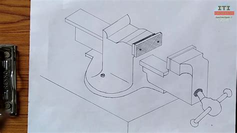 How To Draw Bench Vice Bench Vice Drawing Bench Vice Kaise Draw Kare