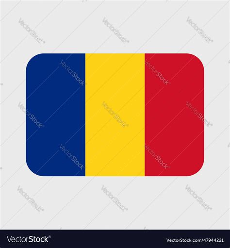 Romania Flag Icons Set Of Royalty Free Vector Image