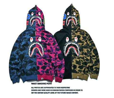 2020 Xxs Bape Clothes Hoodies Jacket Red Camouflage Shark Print Men Fashion Cotton Hooded