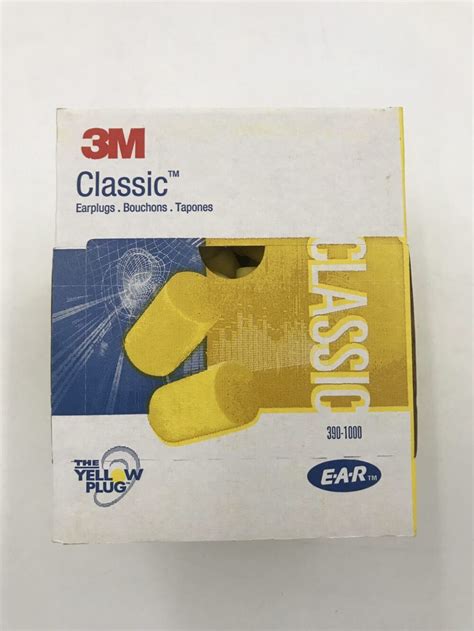 3m 390 1000 Classic Ear Plugs Yellow 200box Gb Tech Usa