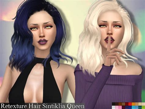 Genius Retexture Hair Sintiklia Queen Need Mesh The Sims 4 Catalog