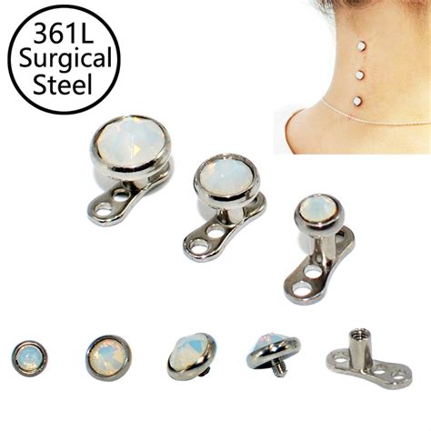 Dermal Anchor Piercing Jewelry Micro Dermal Anchor Skin Diver 1pcs Surgical Steel Aliexpress