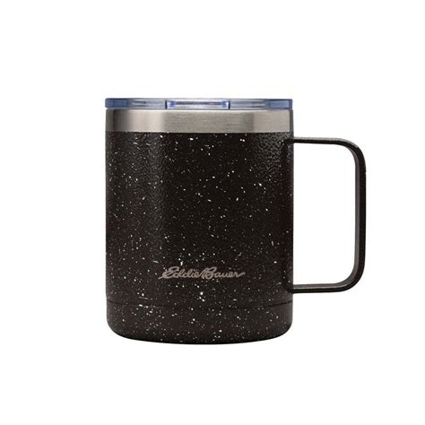 Eddie Bauer Black Windom 12 Oz Vacuum Insulated Camping Mug