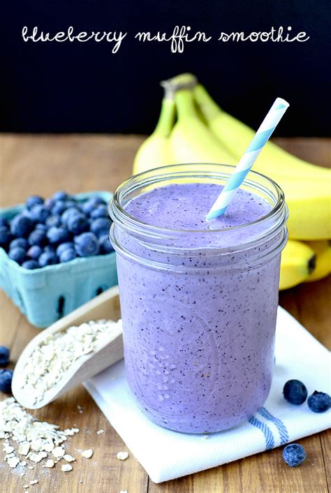 Blueberry Muffin Smoothie - Iowa Girl Eats