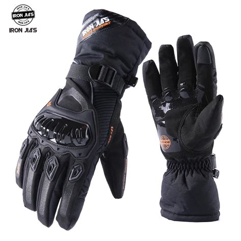 Iron Jia S Warm Motorcycle Gloves Touch Screen Protective Winter Motorbike Waterproof Windproof