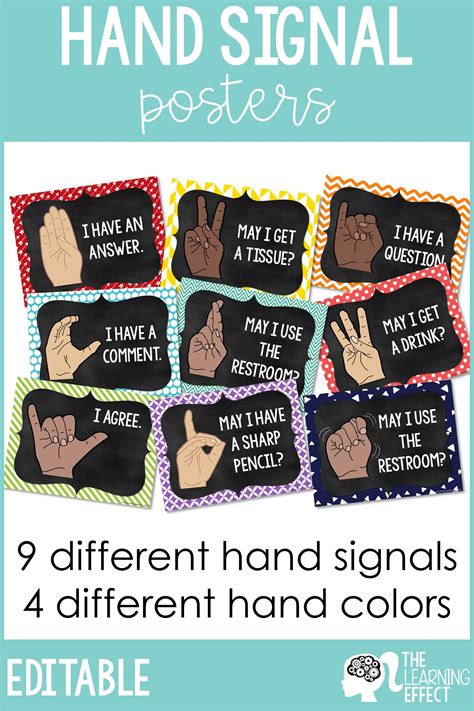 Hand Signals For Classroom