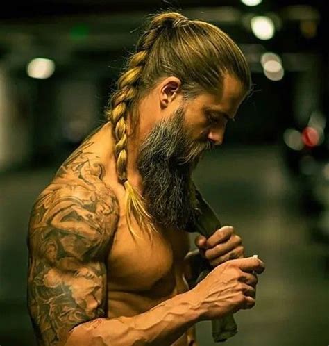 Pin by Febe Violet on reference poses | Long hair styles men, Viking ...