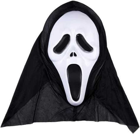 Jofeel 3pcs Halloween Monochrome Devil Horror Screaming Mask Ghost