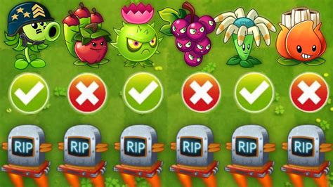 Pvz 2 Challenge All Plants With 1 Plant Food Vs Future Gravestones