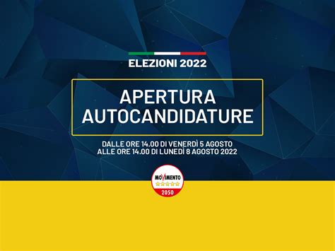 Elezioni Politiche 2022 Apertura Autocandidature Movimento 5 Stelle