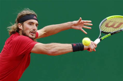 Tennis Tsitsipas Moves Into Monte Carlo Semis As Davidovich Limps Out