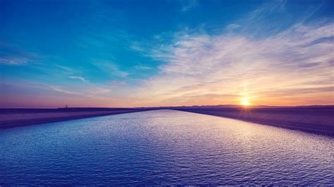 Fondos De Pantalla Luz De Sol Puesta De Sol Mar Agua Apuntalar