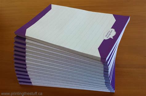 Notepad Printing Canada | Custom Notepads - PrintingTheStuff