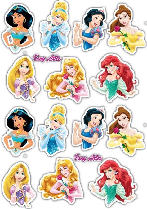 Topper Para Cupcake Disney Princess Cake Topper Princess Cupcake