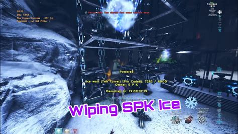 Wiping SPK Ice Cave PvP Highlights Ark Official PvP Ps5 93 YouTube