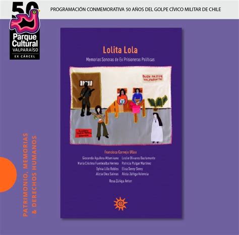 Profesora María Angélica Cruz en presentación de libro Lolita Lola