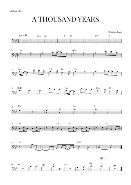 A Thousand Years Arr Cadenza Editions By Christina Perri Sheet Music