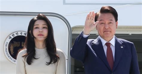 尹 나토정상회의 참석차 美 출국“김건희 여사 동행”