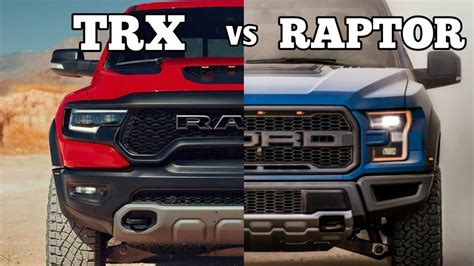 2021 Ram TRX Vs 2021 Ford Raptor Its A Closer Comparison Than You