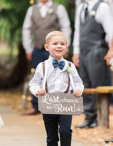 Ring Bearer Sign For Wedding Last Chance To Run Wooden Sign Etsy Uk