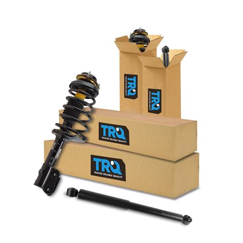 TRQ Front Rear Complete Loaded Strut Shock Absorber Kit Set 4pc For