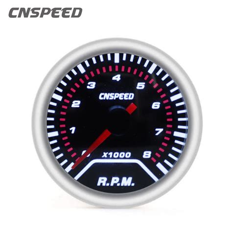 Mm V Car Auto Tachometer Gauge Rpm Car Rpm Meter Smoke Lens