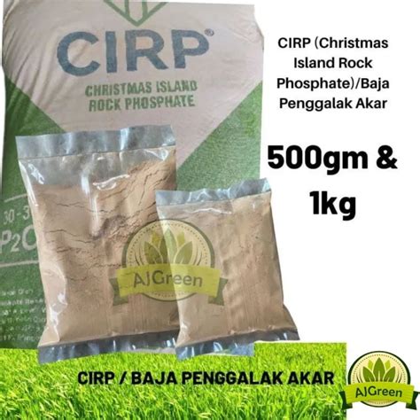 1 Kg Baja Cirp Christmas Island Rock Phosphate Baja Penggalak Akar