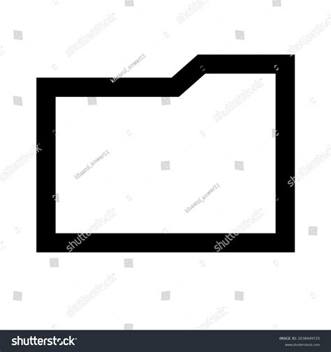 Minimalist File Folder Icon Design Stock Vector (Royalty Free ...