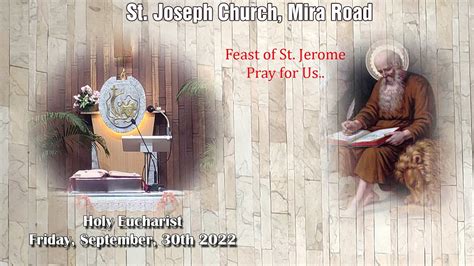 Holy Eucharist Live Holy Mass At 6 15 A M Fri Sept 30th 2022 St