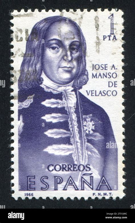 Spain Circa Stamp Printed By Spain Shows Portrait Of Jose A